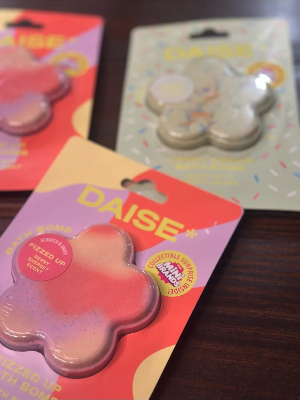 DAISE Pink Flower Kids Bath Bomb - Sparkling Fizz